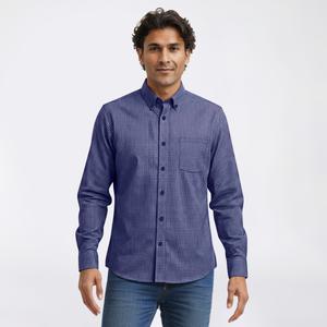Mens Christian Aujard Regular Fit Stretch Check Dress Shirt